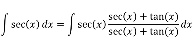 Antiderivative Of sec(x)