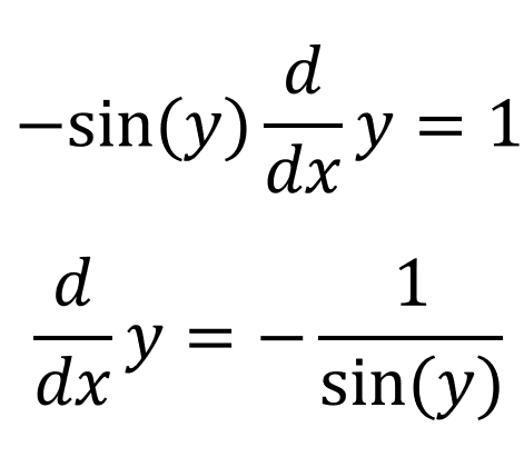 Proof Of The Derivative Of Arccos(x)